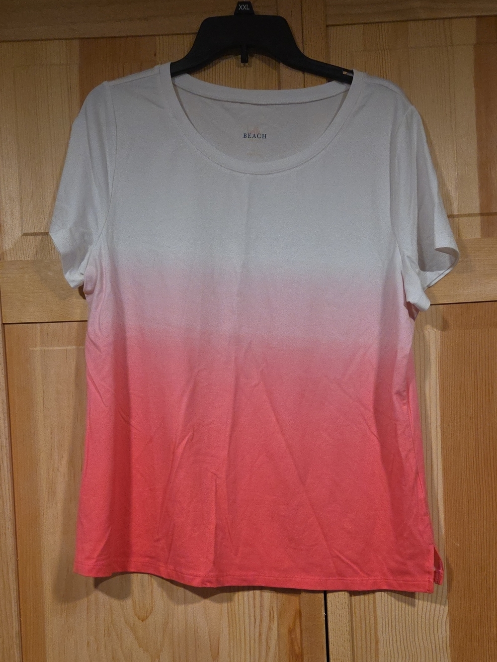 Belle Beach Pink Ombre Tee Size M